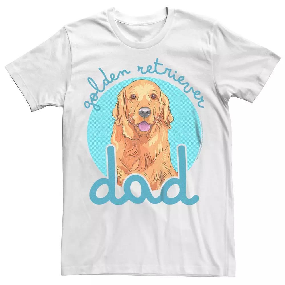 Big & Tall Golden Retriever Dog Dad Graphic Tee, Men's,  Product Image