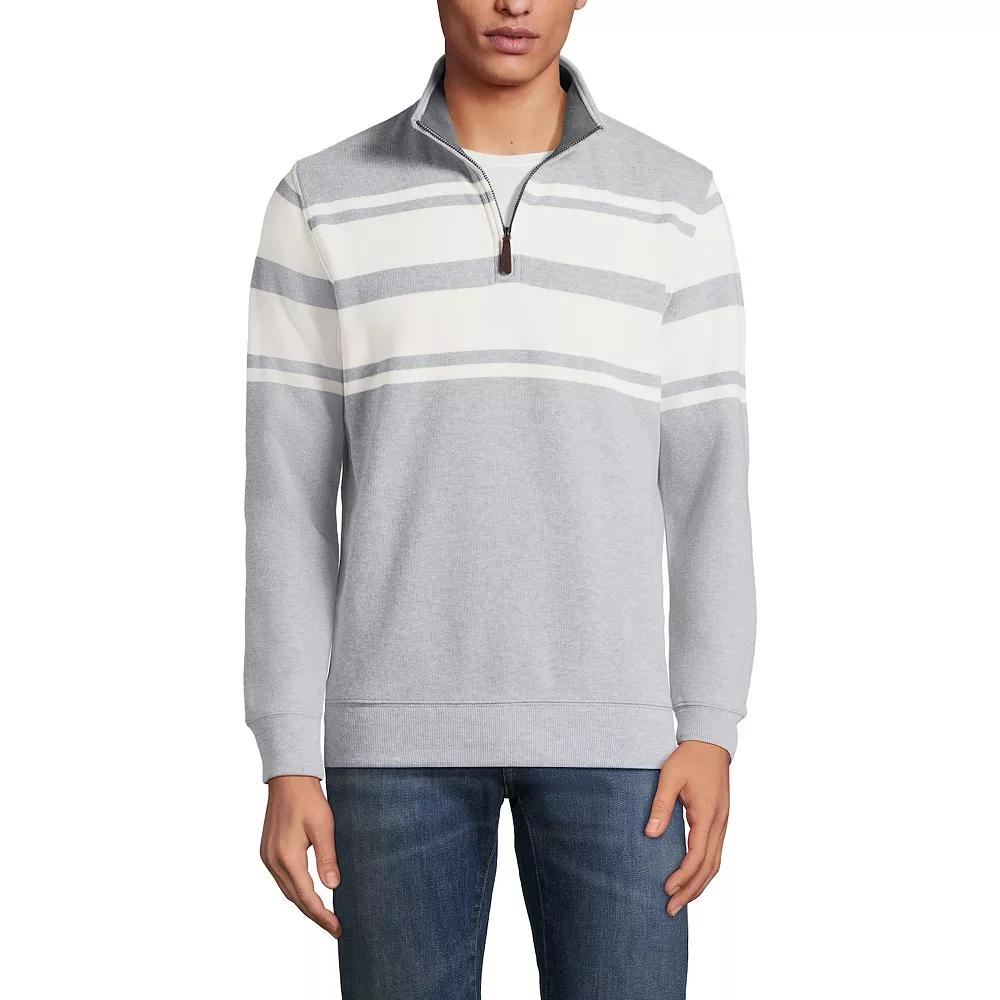 Big & Tall Lands' End Bedford Classic-Fit Ribbed Quarter-Zip Sweater, Men's,  Product Image