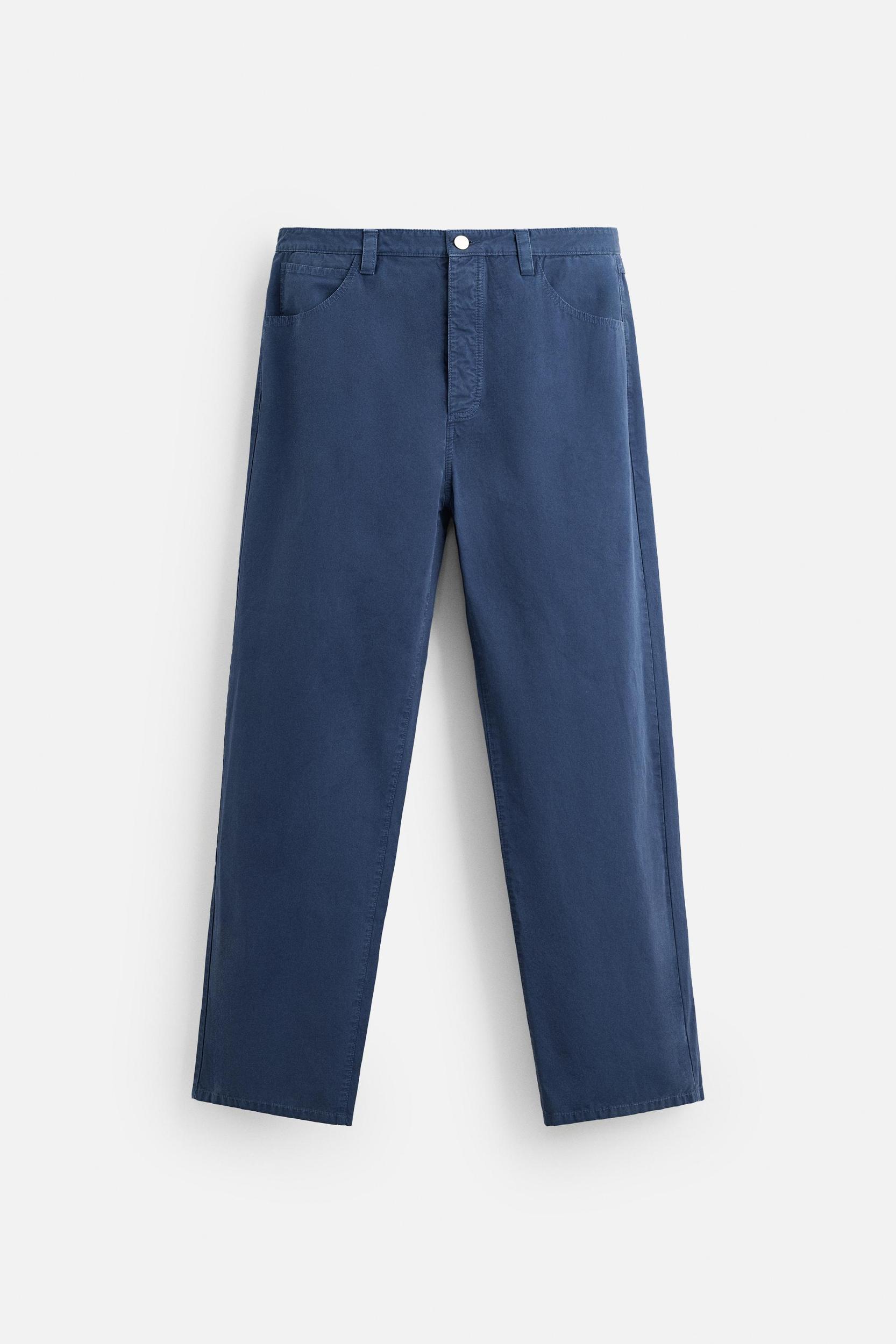 WASHED STRAIGHT FIT PANTS Product Image