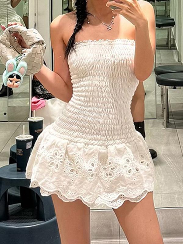 Jacquard Strapless Mini Dress Product Image
