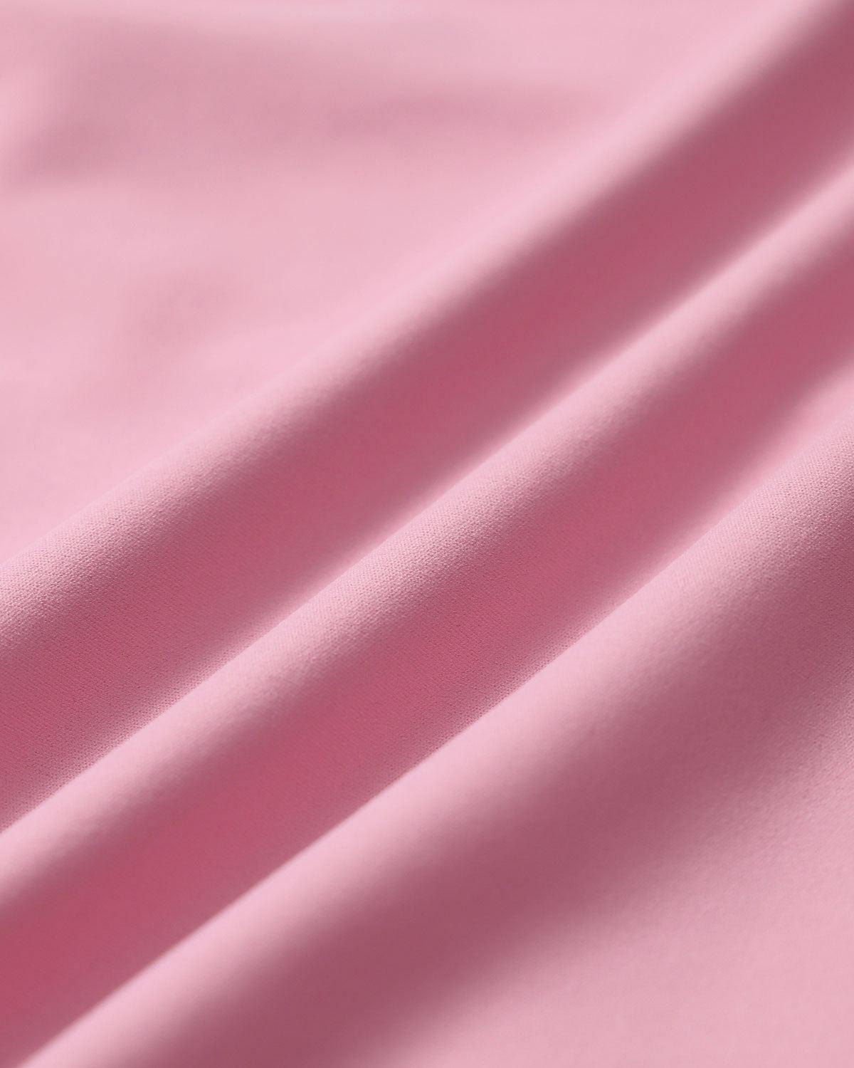 Pink Round Neck Yoga Short Sleeve Top - Light Support Product Image