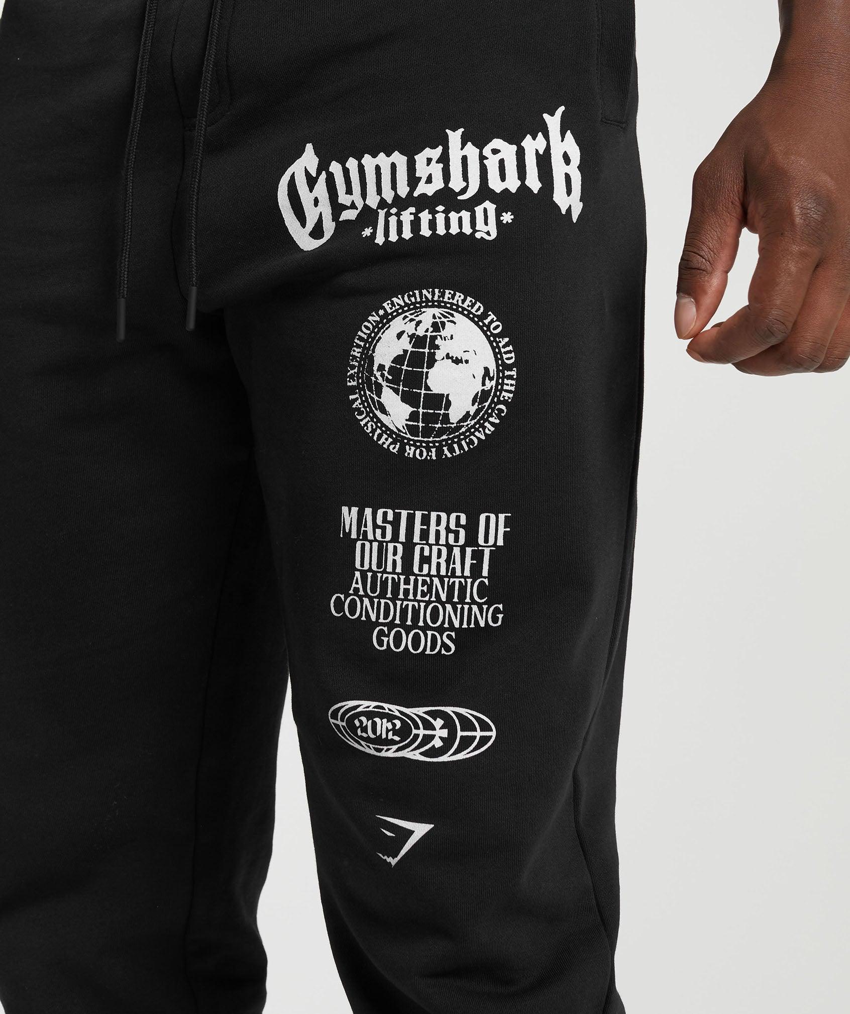 Gymshark Global Lifting Oversized Essential Joggers - Black Male Product Image