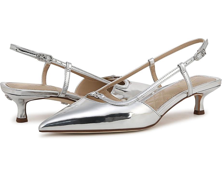 Khloe Pointed Toe Slingback Kitten Heel Product Image