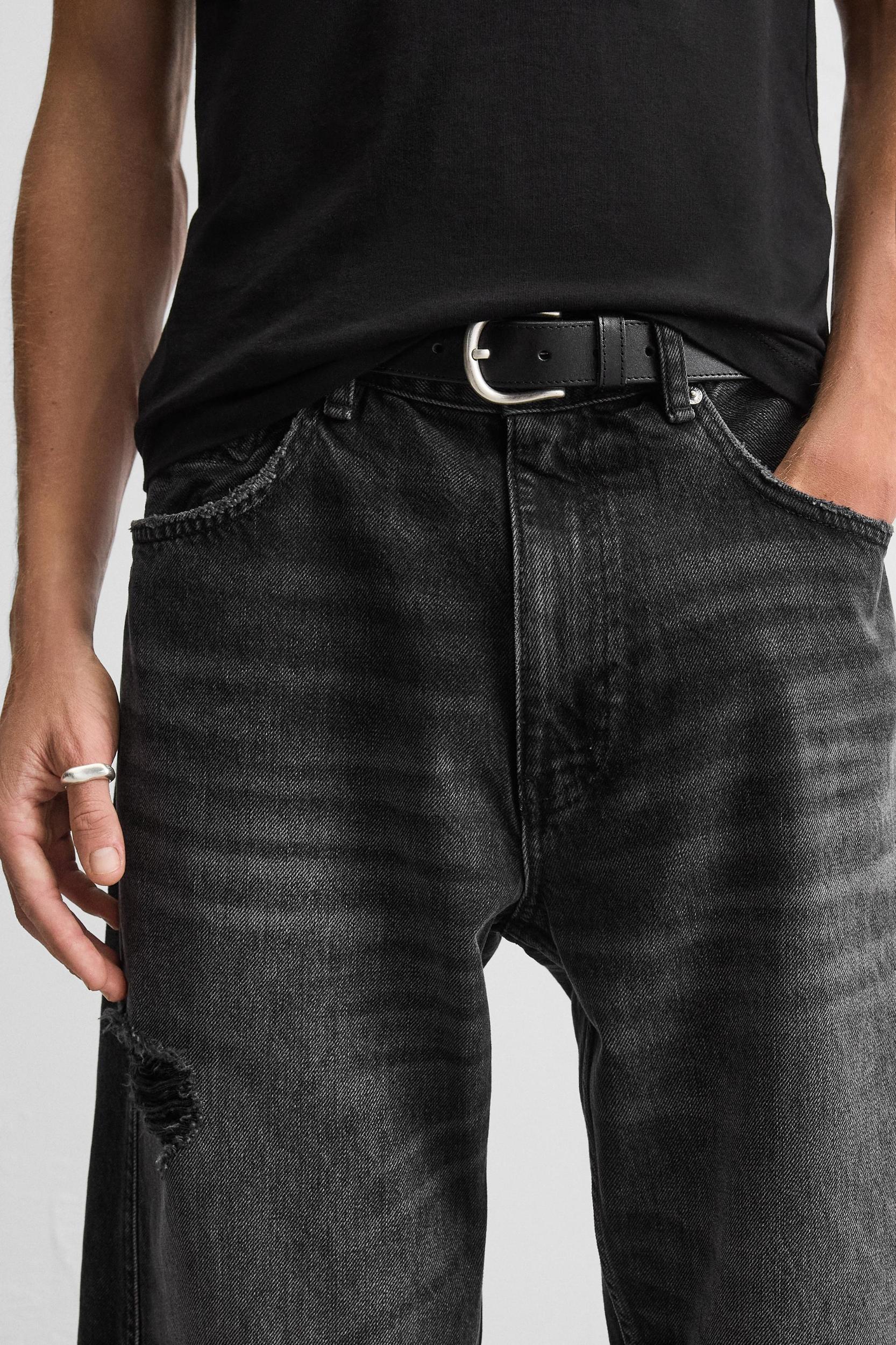 BAGGY FIT JEANS WITH SEAMS Product Image