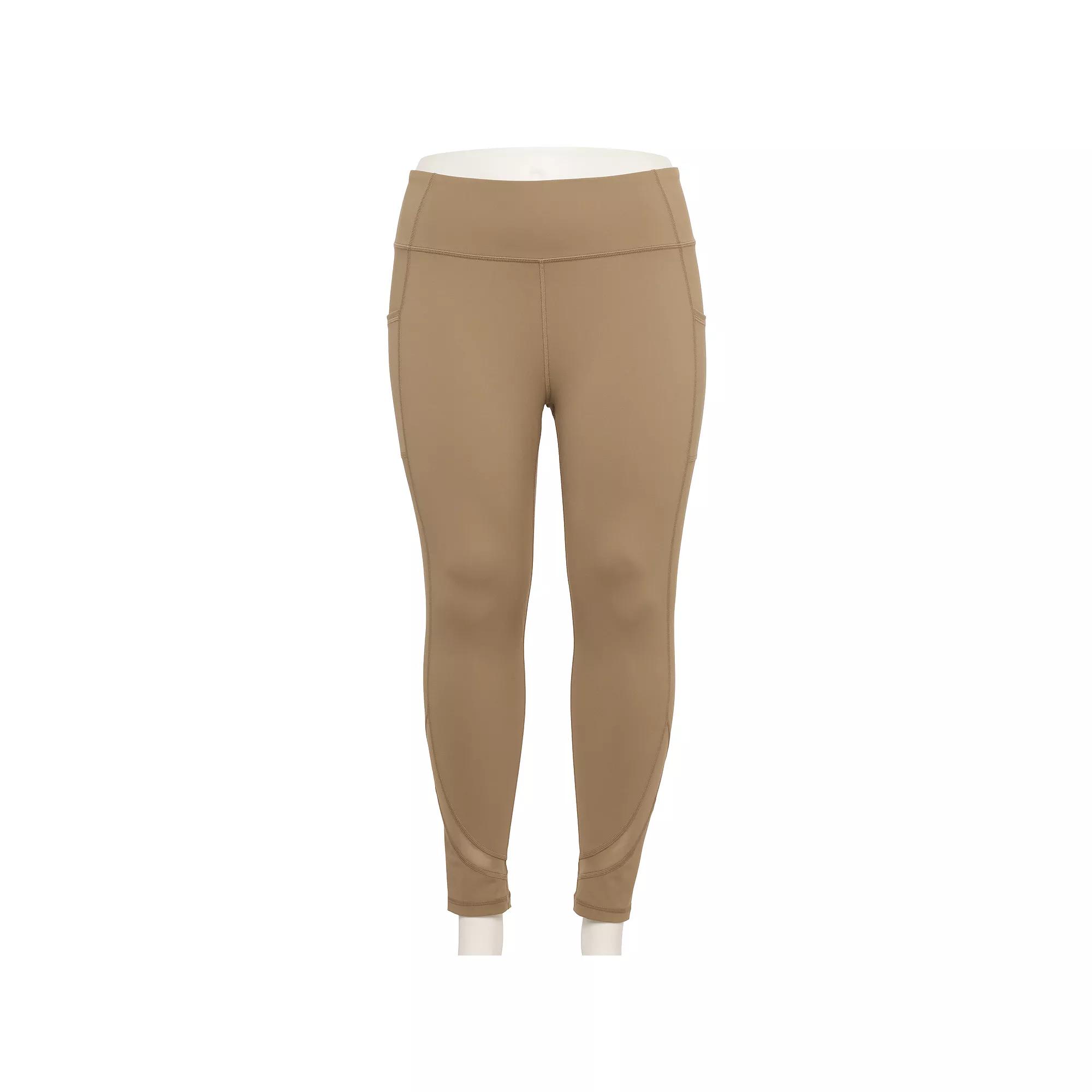 Plus Size Tek Gear Ultrastretch Mesh Pieced 7/8 Leggings, Women's, Size: 3XL, Kalari Green Product Image