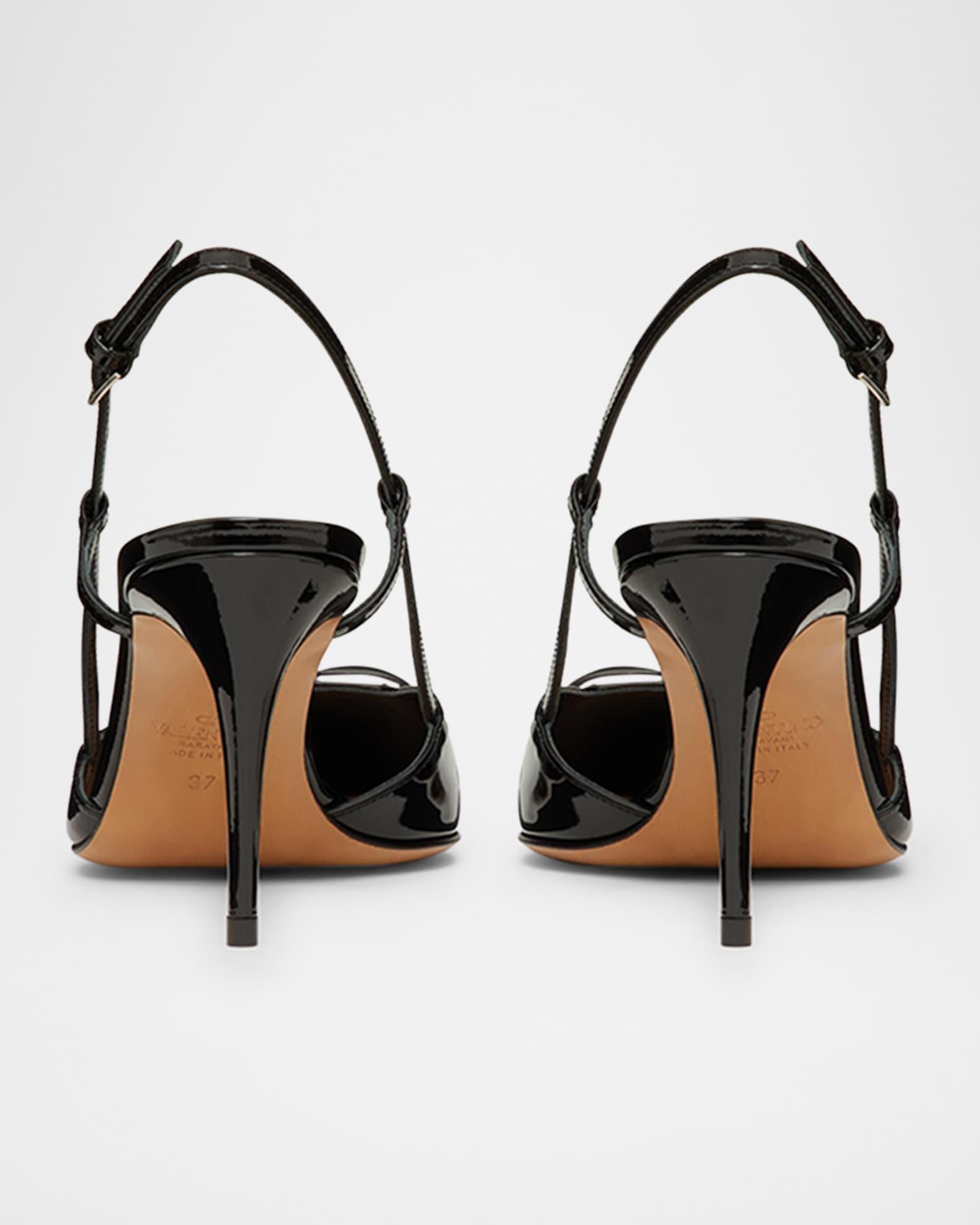 VLogo Signature Patent Leather Slingback Pumps Product Image