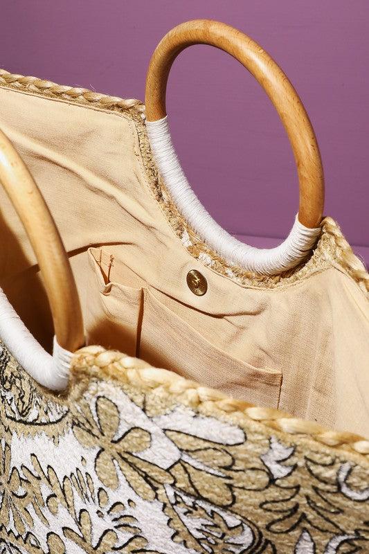 BLOOM & CARRY ORGANIC JUTE TOTE Product Image