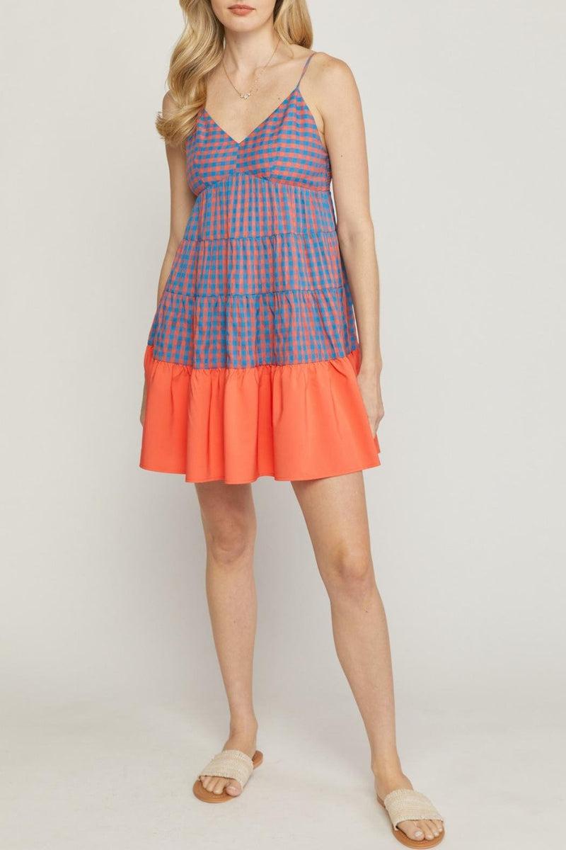 Gingham Tiered Dress Product Image
