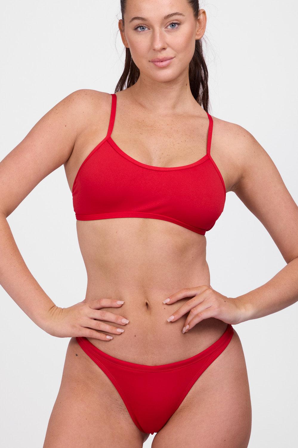 Natalie Bikini Top - Red Product Image