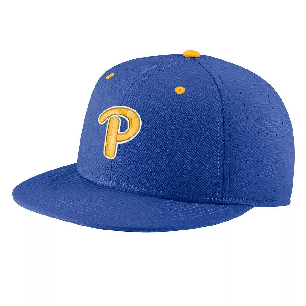 Men's Nike Royal Pitt Panthers Aero True Baseball Performance Fitted Hat,  Product Image