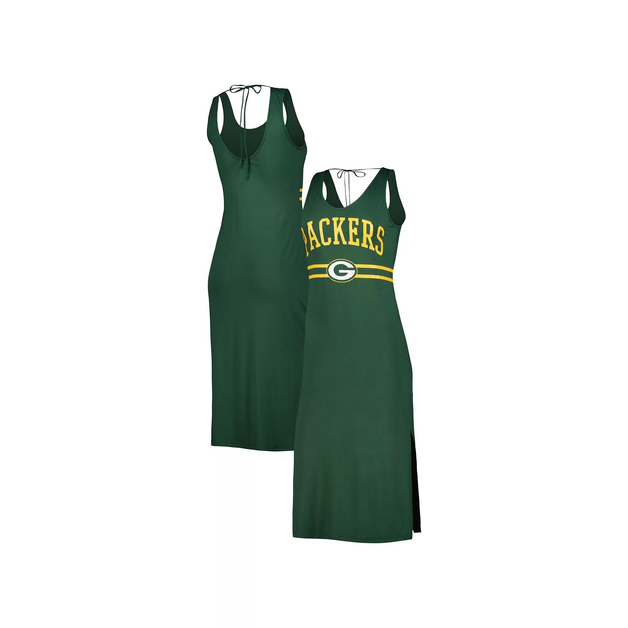 Women's G-III 4Her by Carl Banks Green Green Bay Packers Training V-Neck Maxi Dress, Size: 2XL Product Image
