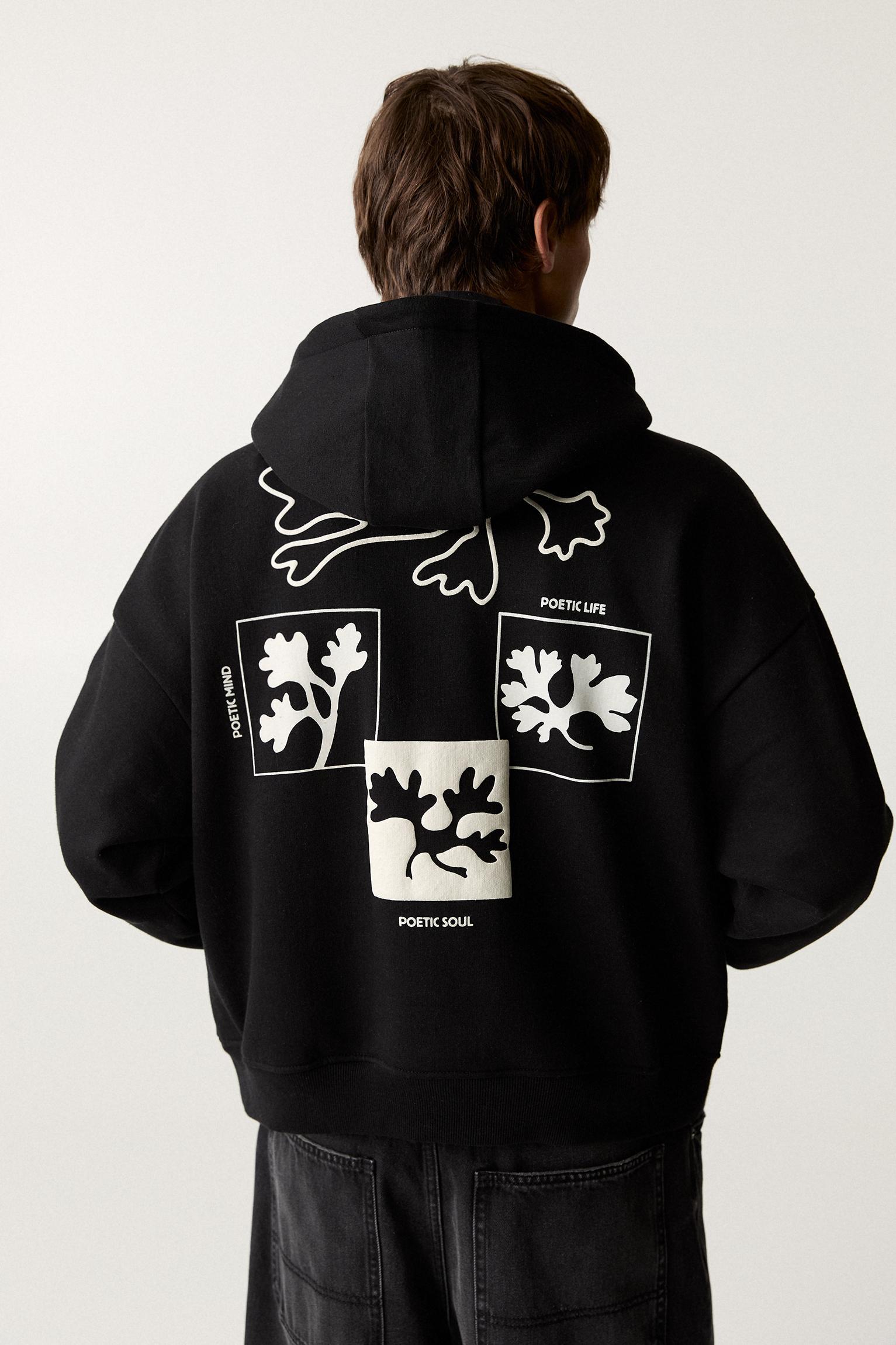 Boxy hooded sweatshirt Product Image