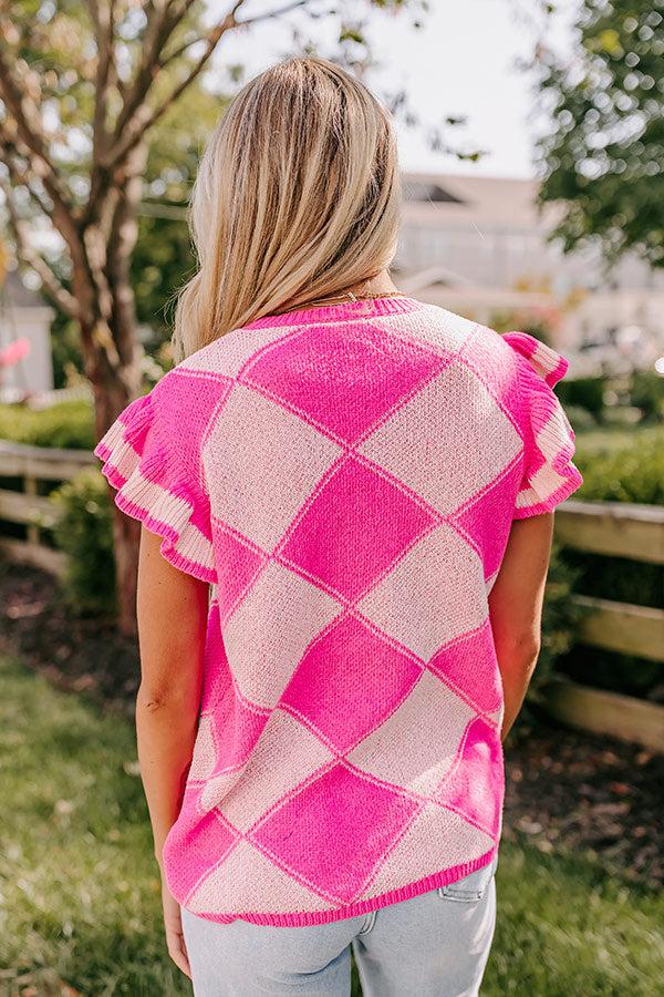 Country Club Ready Knit Sweater Top Product Image