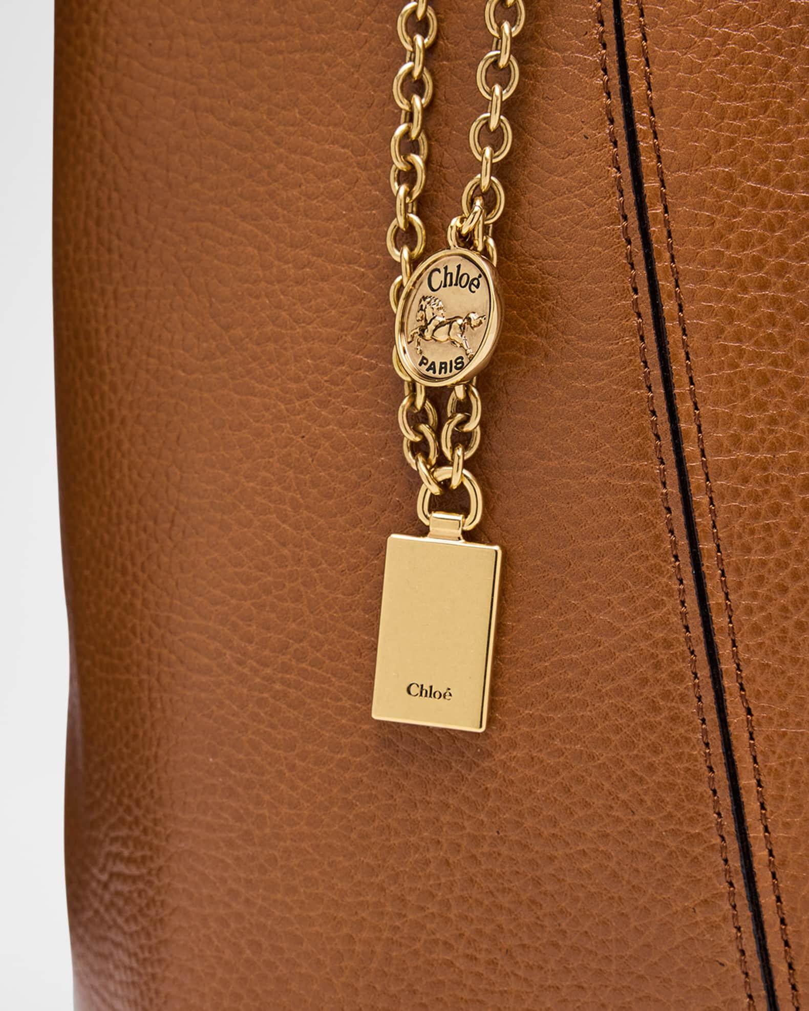 Spin Medium Tote Bag in Leather  Product Image