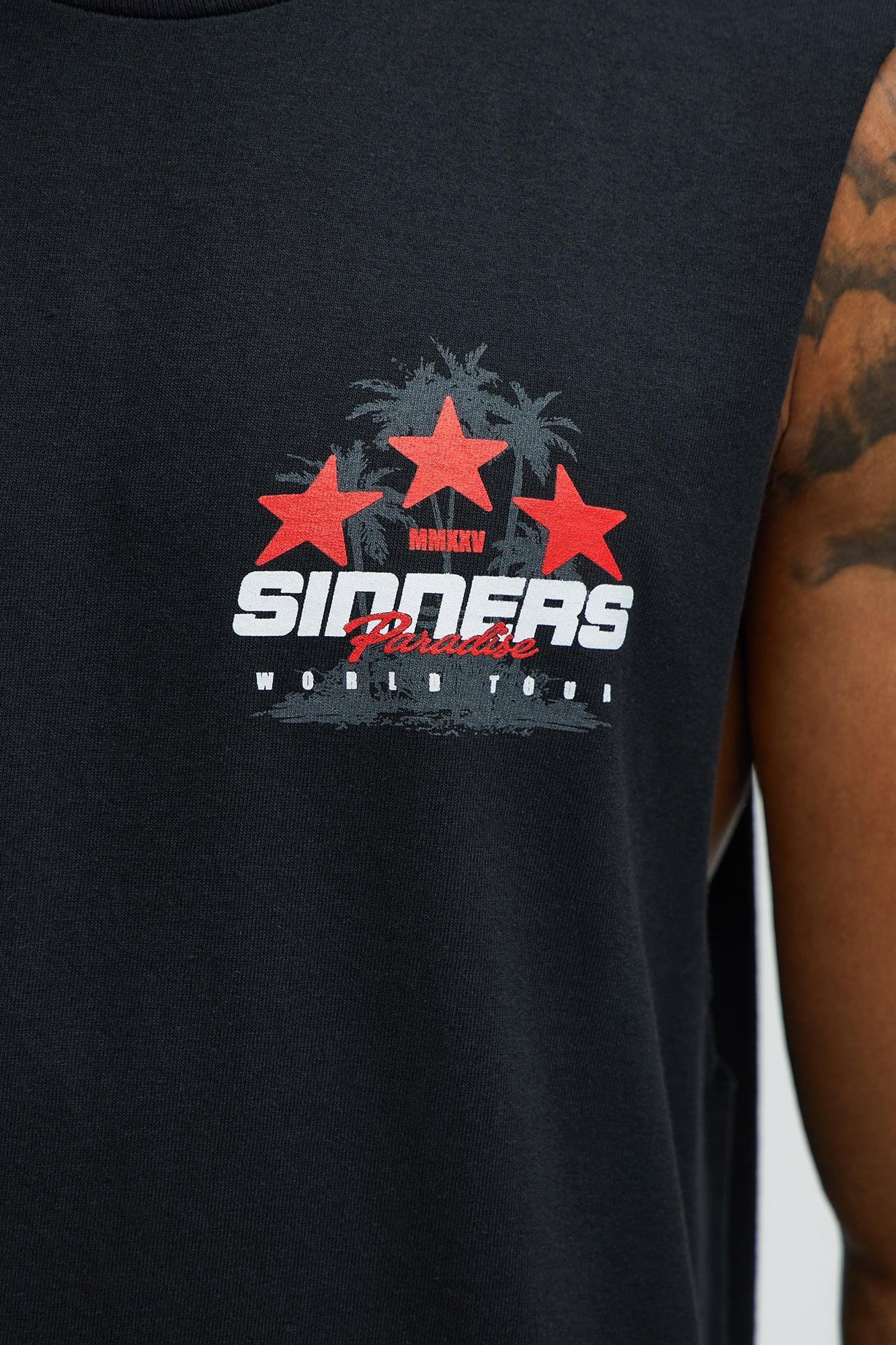 Sinners Paradise Muscle Tee - Black Product Image