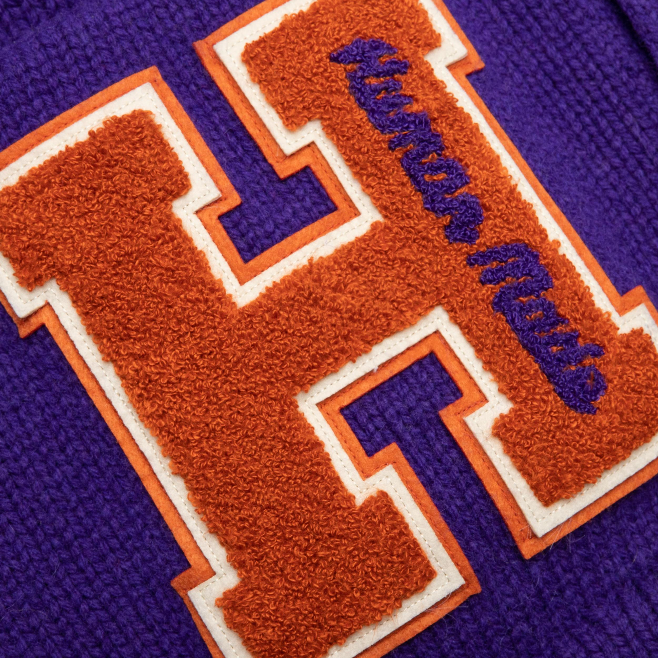 Low Gauge Knit Cardigan - Purple Male Product Image