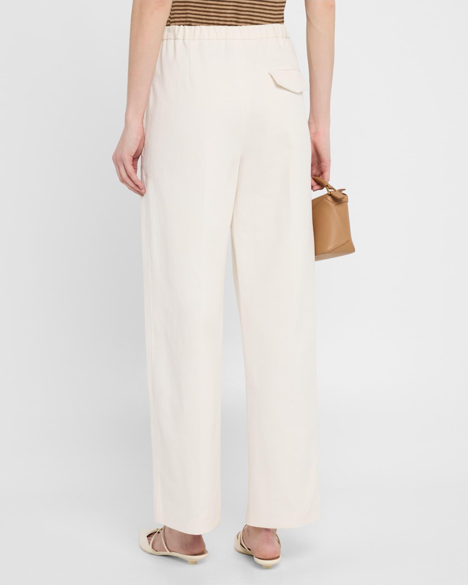 Relaxed-Leg Ankle Pull-On Pants Product Image