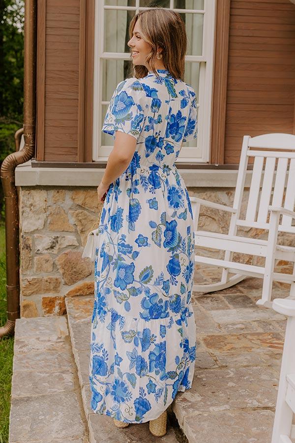 Catalina Island Views Floral Maxi Dress Product Image
