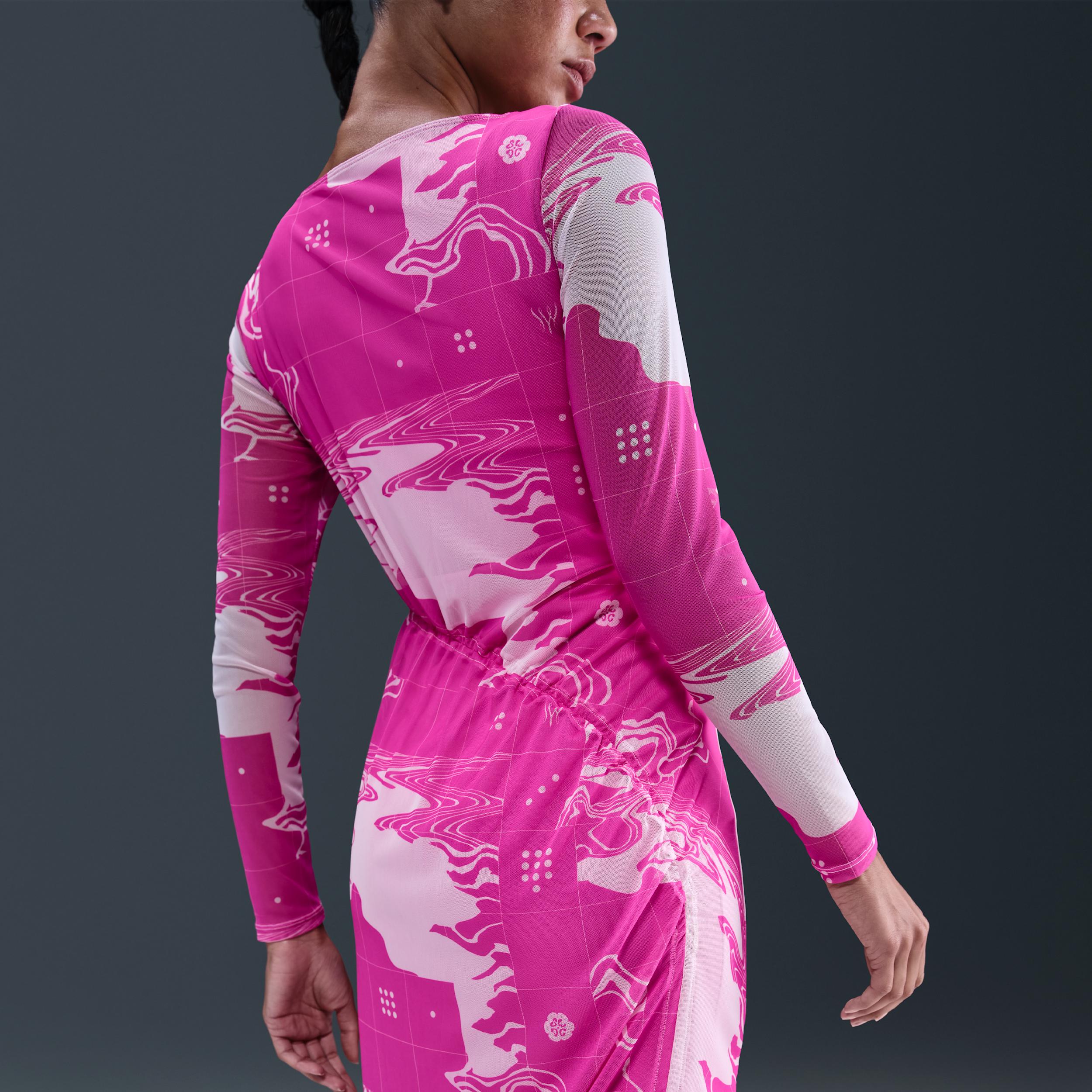 Nike Womens Serena Williams Design Crew Mesh Midi Dress | HM4952-664 Product Image