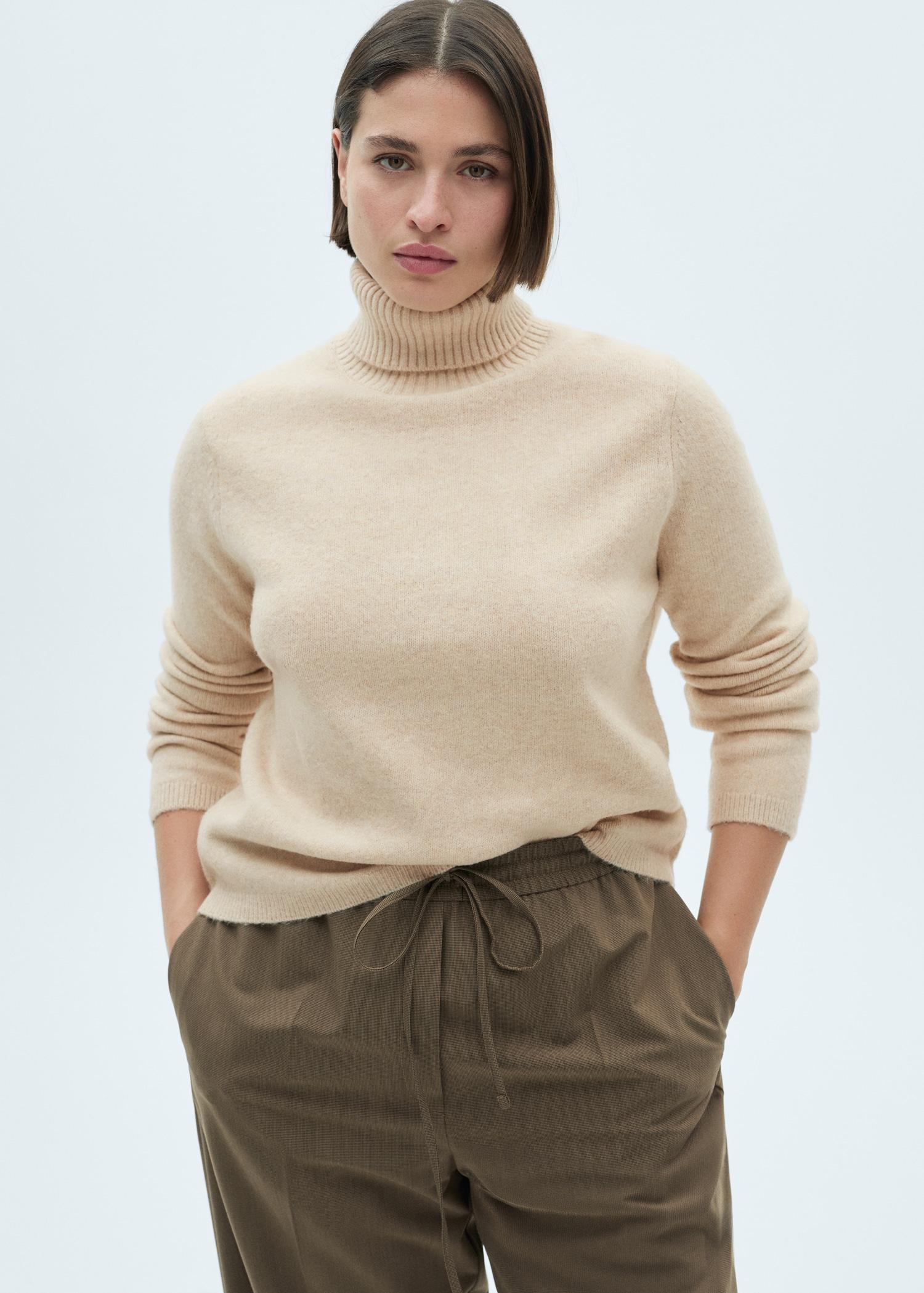 Turtle neck sweater - Women | MANGO USA Product Image