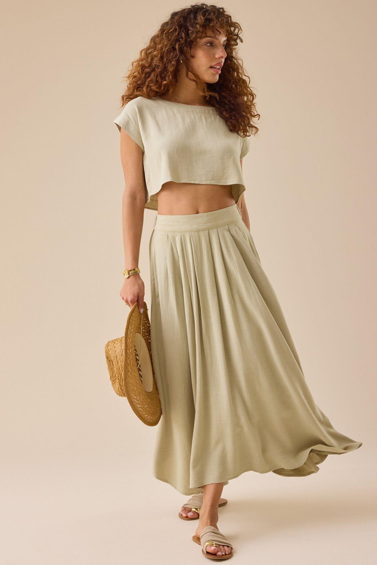 Jules Linen Maxi Skirt Product Image