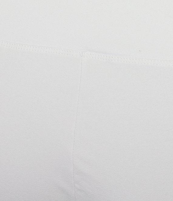 Intro Plus Size Aimee Side Button Trim Tummy Control Pull-On Capri Pants Product Image