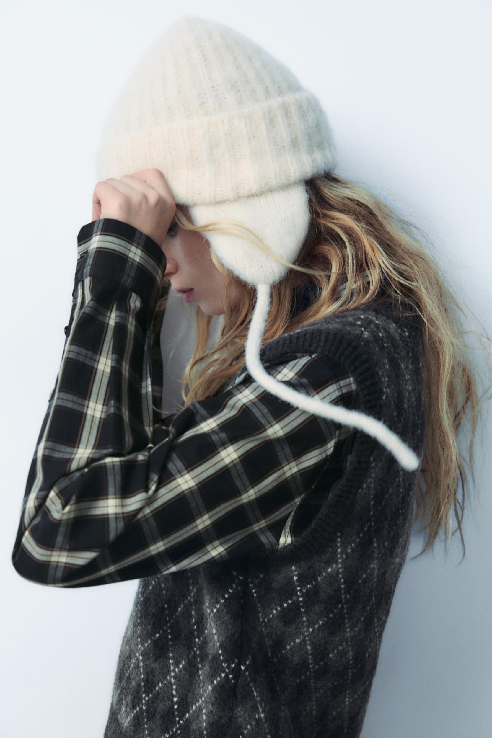 ALPACA BLEND EAR FLAP BEANIE Product Image