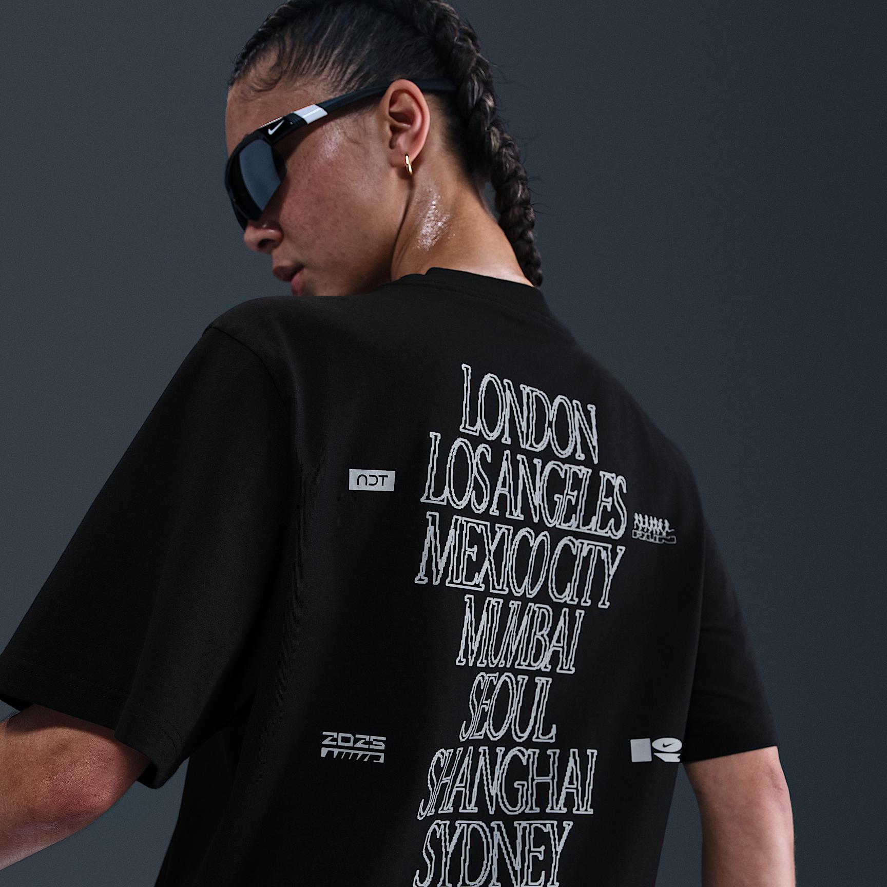 Nike Womens After Dark Tour Loose Short-Sleeve T-Shirt | IF4053-010 Product Image