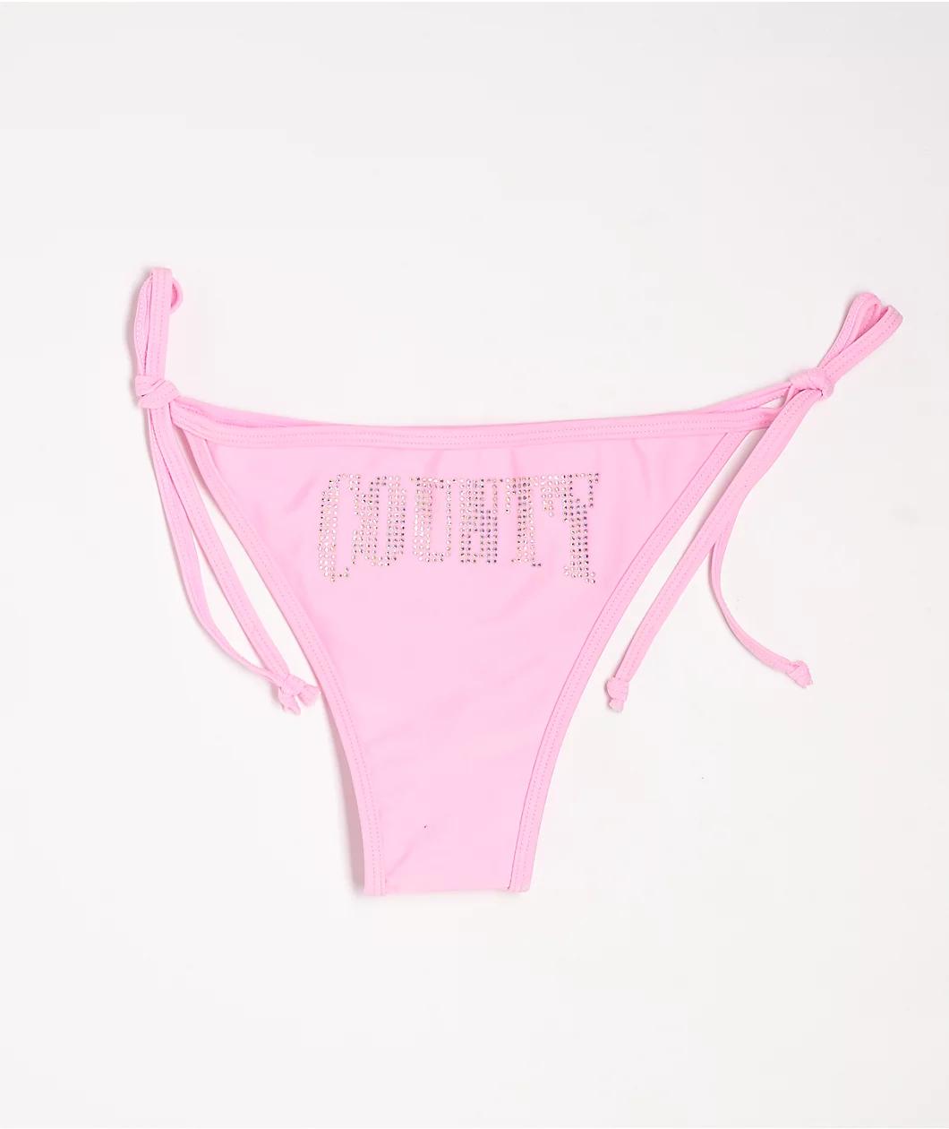 FB County Rhinestone Pink Bikini Bottoms Product Image