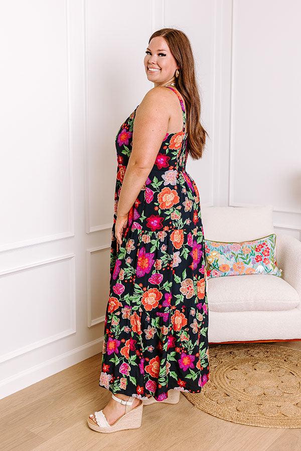 Fabulous Fiesta Floral Maxi Dress Curves Product Image