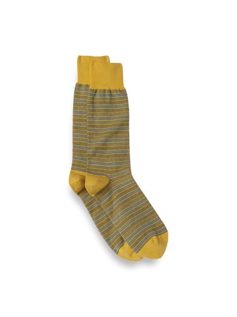 Stripe Cotton Blend Socks - Yellow Multi Product Image