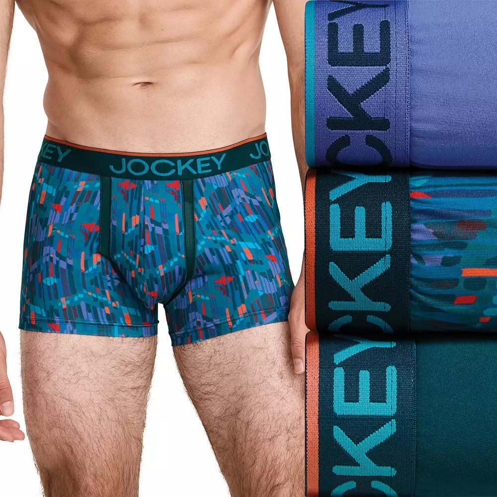 Men's Jockey® 3-pack Chafe Proof Pouch Microfiber Trunk, Size: XXL, Future Dusk Team Product Image