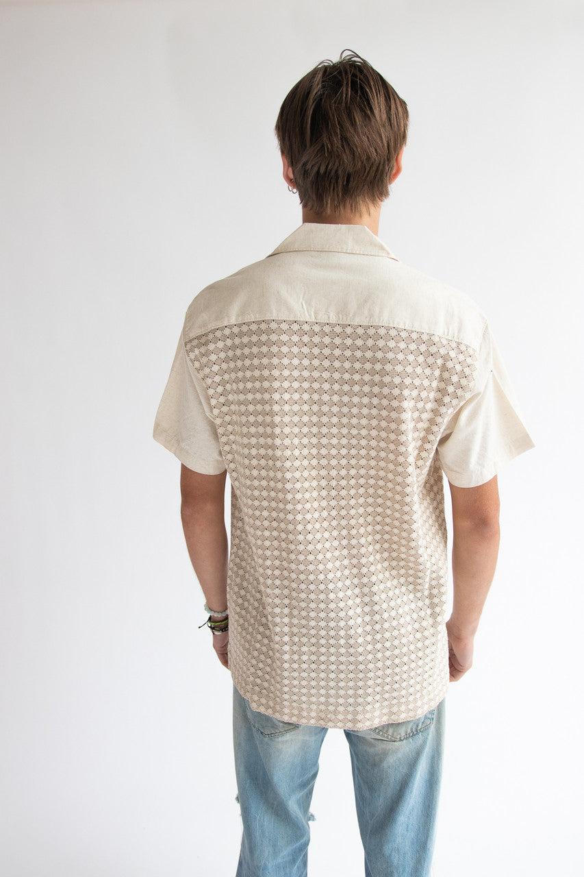 Crochet Bowling Shirt Product Image