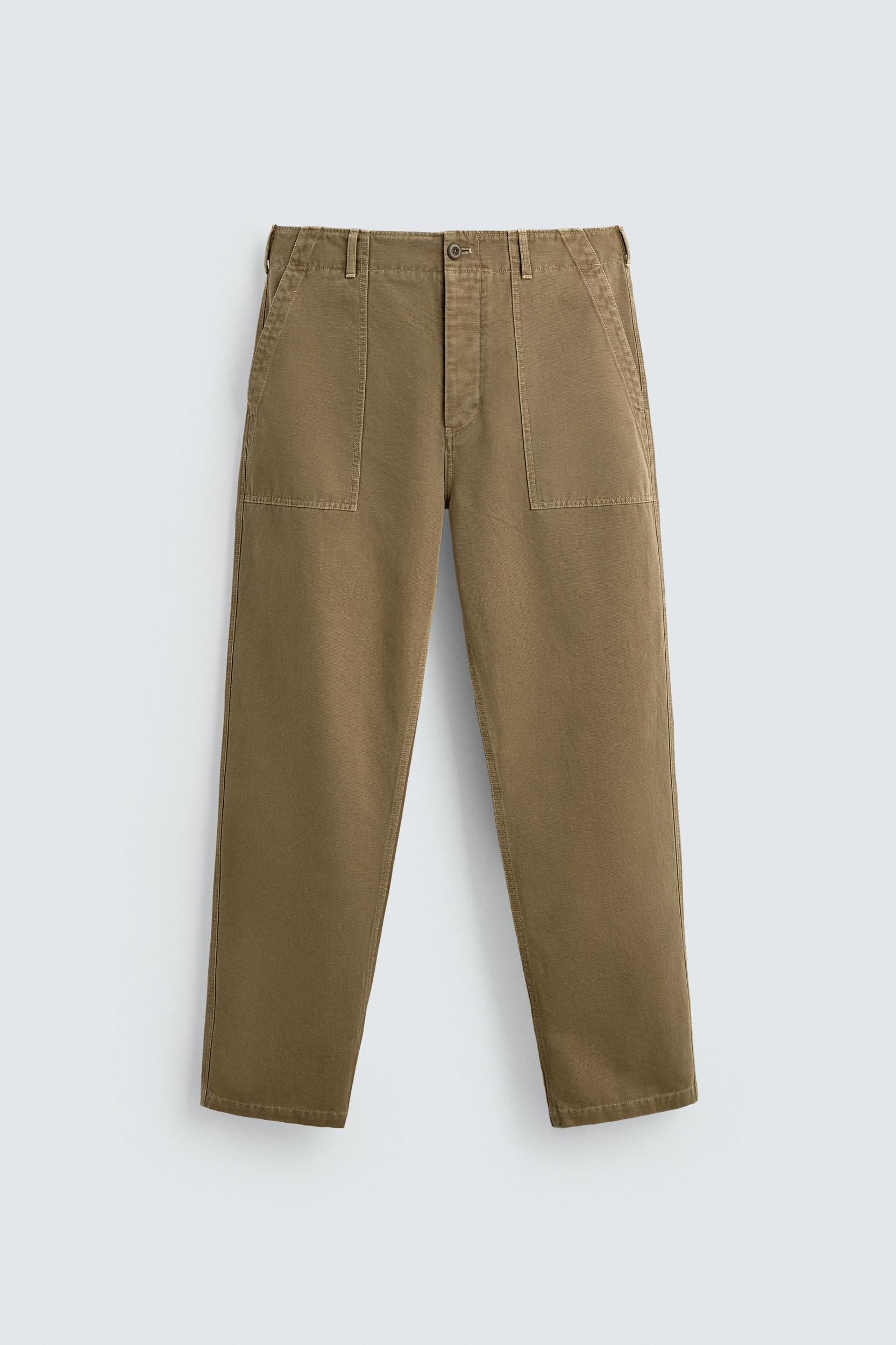 REGULAR FIT PANTS WITH POCKETS Product Image