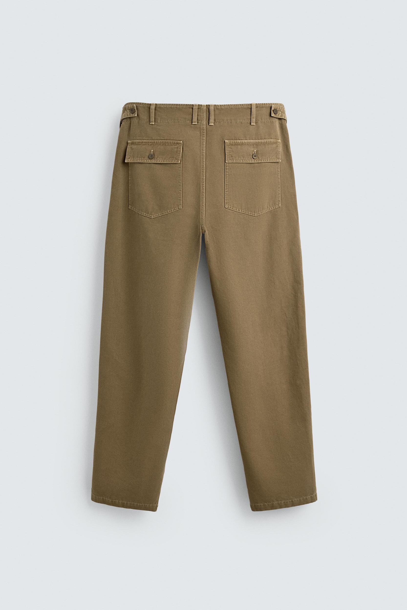 REGULAR FIT PANTS WITH POCKETS Product Image