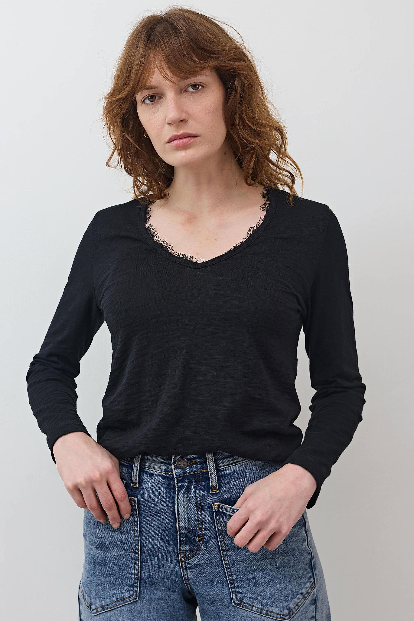 Out from Under Lace Trim Long Sleeve Product Image