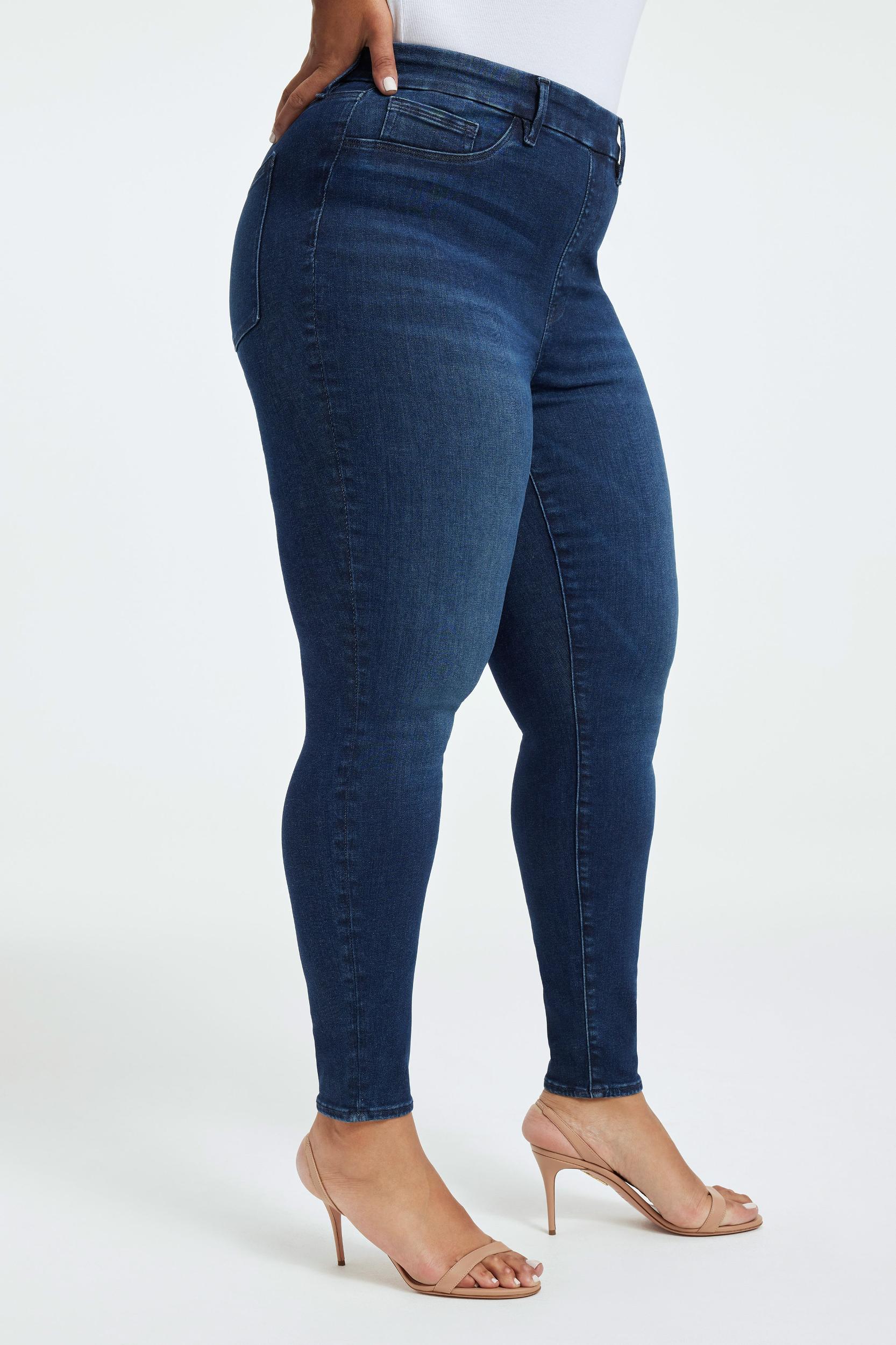 POWER STRETCH PULL-ON SKINNY JEANS | INDIGO491 Product Image
