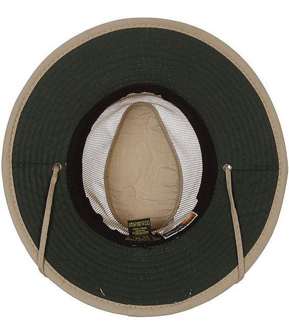 Dorfman Milan Solarweave® Wrangle Safari Canvas 3#double; Brim Hat Product Image
