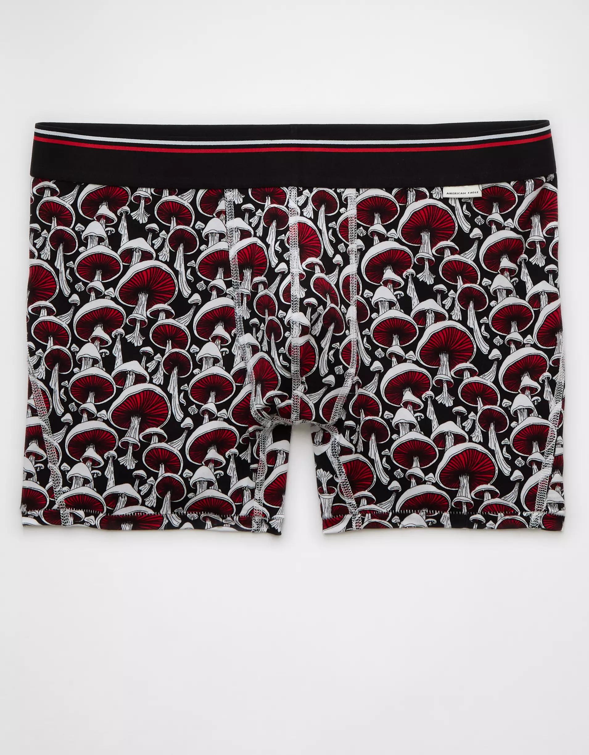 AEO Men's Mushrooms 4.5" Ultra Soft Boxer Brief Product Image