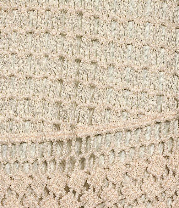 Reba Scalloped Hem Crochet Coordinating A-Line Skirt Product Image