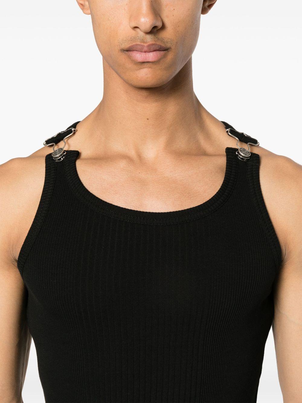 ribbed-knit cotton tank top Product Image
