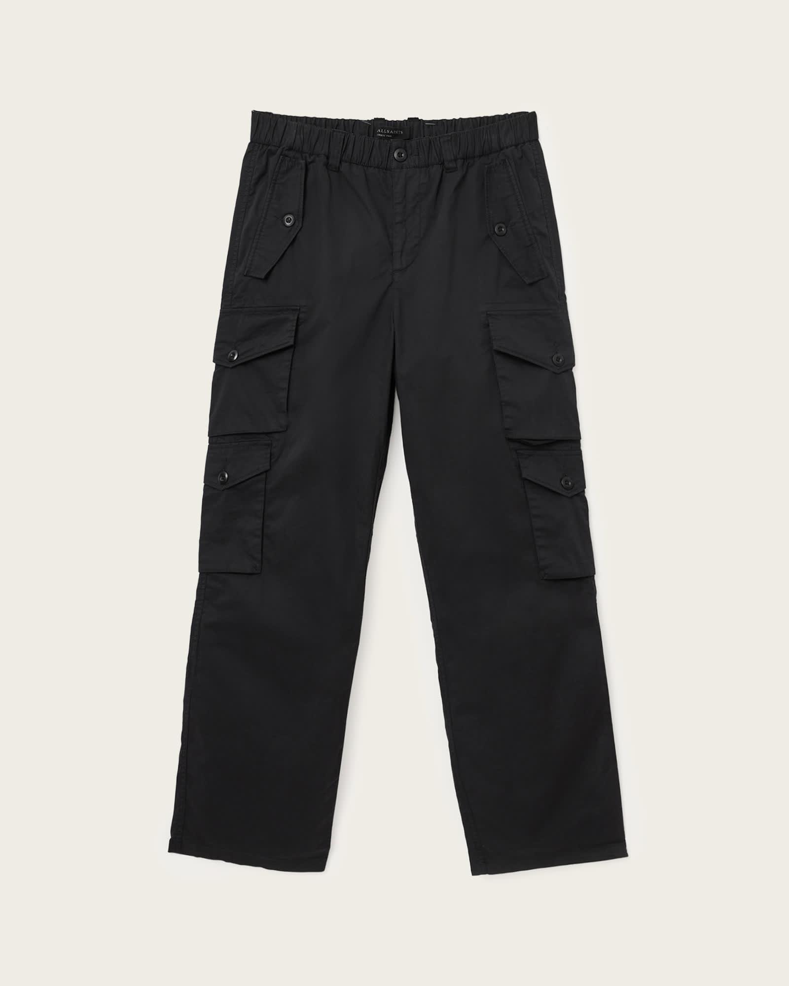 Decoy Straight Leg Cargo Trousers KOTO BLACK | ALLSAINTS US Product Image