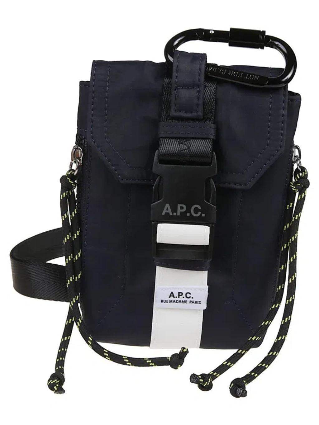 APC Navy Trek Crossbody Pouch In Iak Dark Navy Product Image