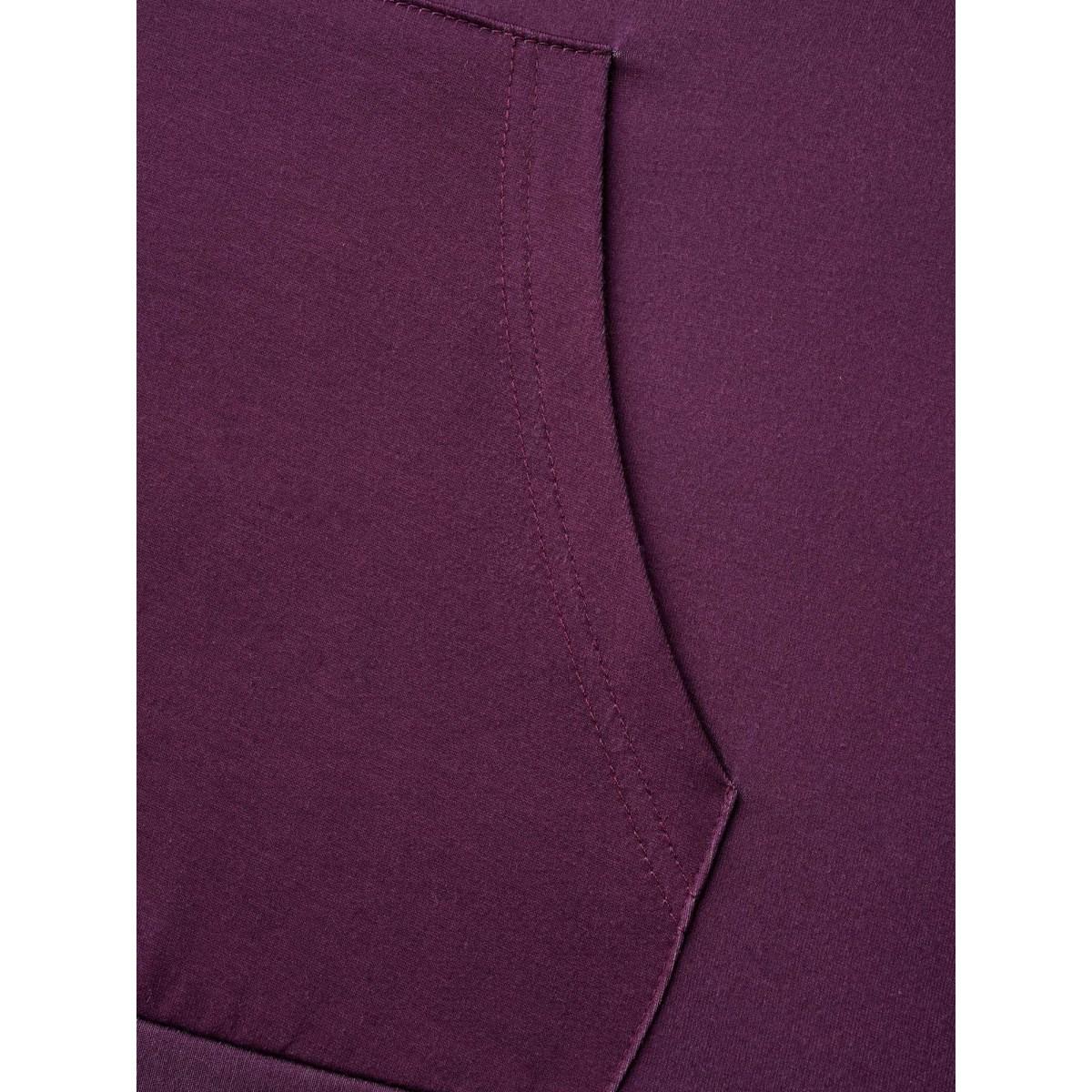 Plus Size Bandana Print Stretchy Contrast Hoodie Women Multicolor Casual Contrast Hooded Everyday Sweatshirts BloomChic 22-24/3X Product Image