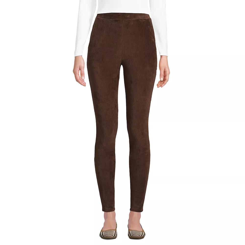 Petites' Lands' End Sport Knit High-Rise Corduroy Leggings, Women's,  Product Image