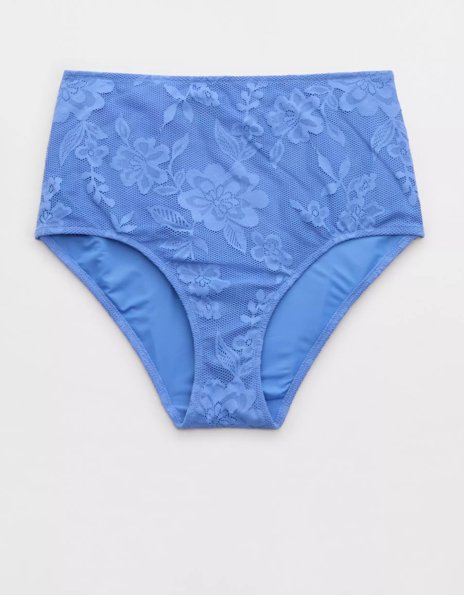 Aerie High Waisted Lace Bikini Bottom Product Image