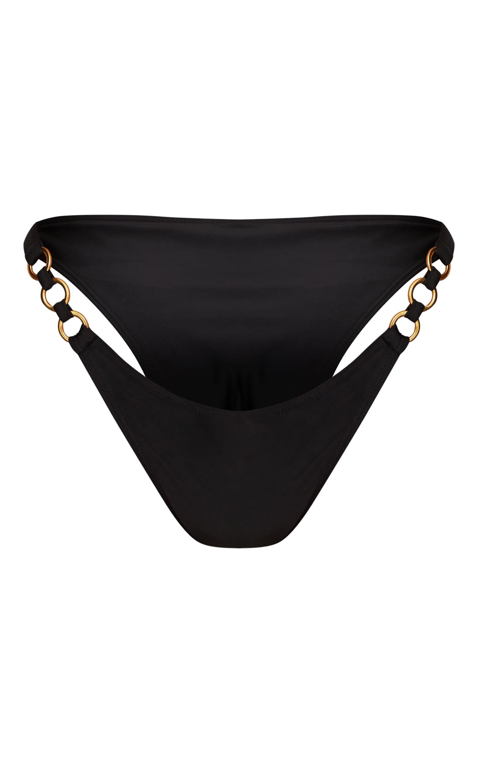 Black O Ring Detail Bikini Bottoms Product Image