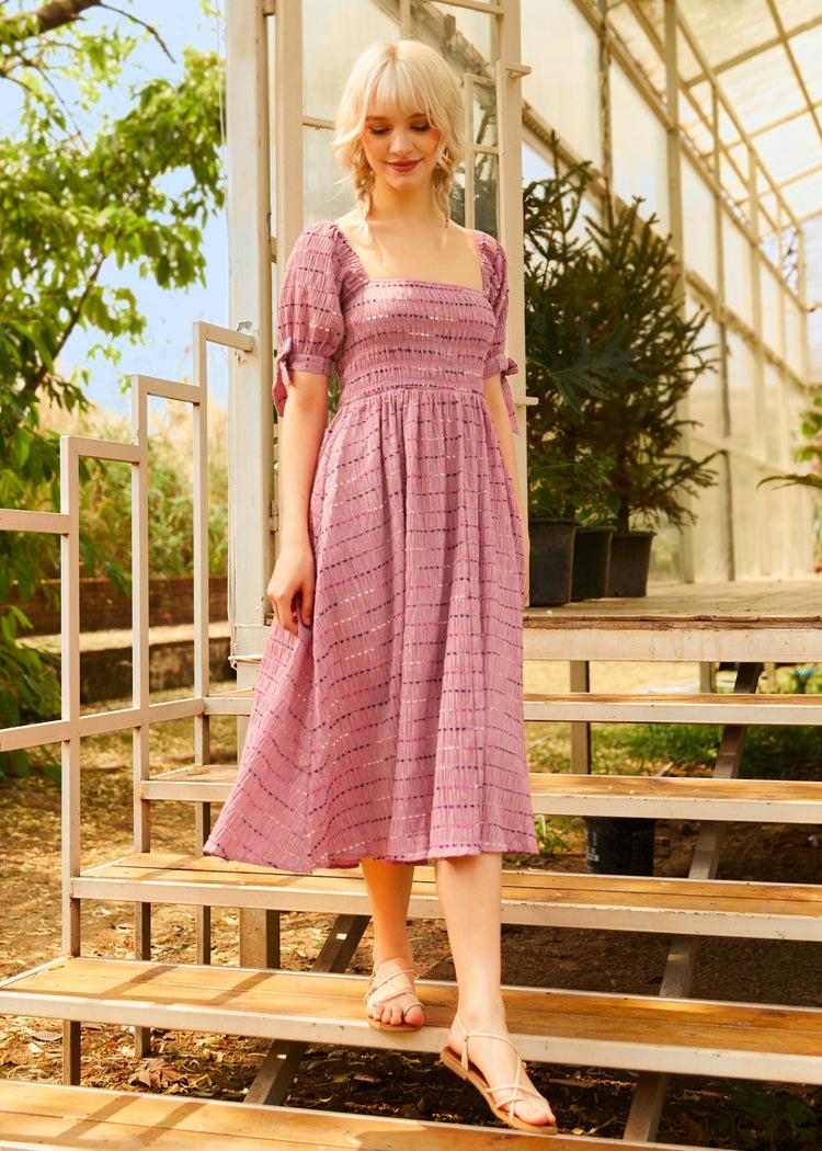 Lavender Daydream Midi Dress Product Image