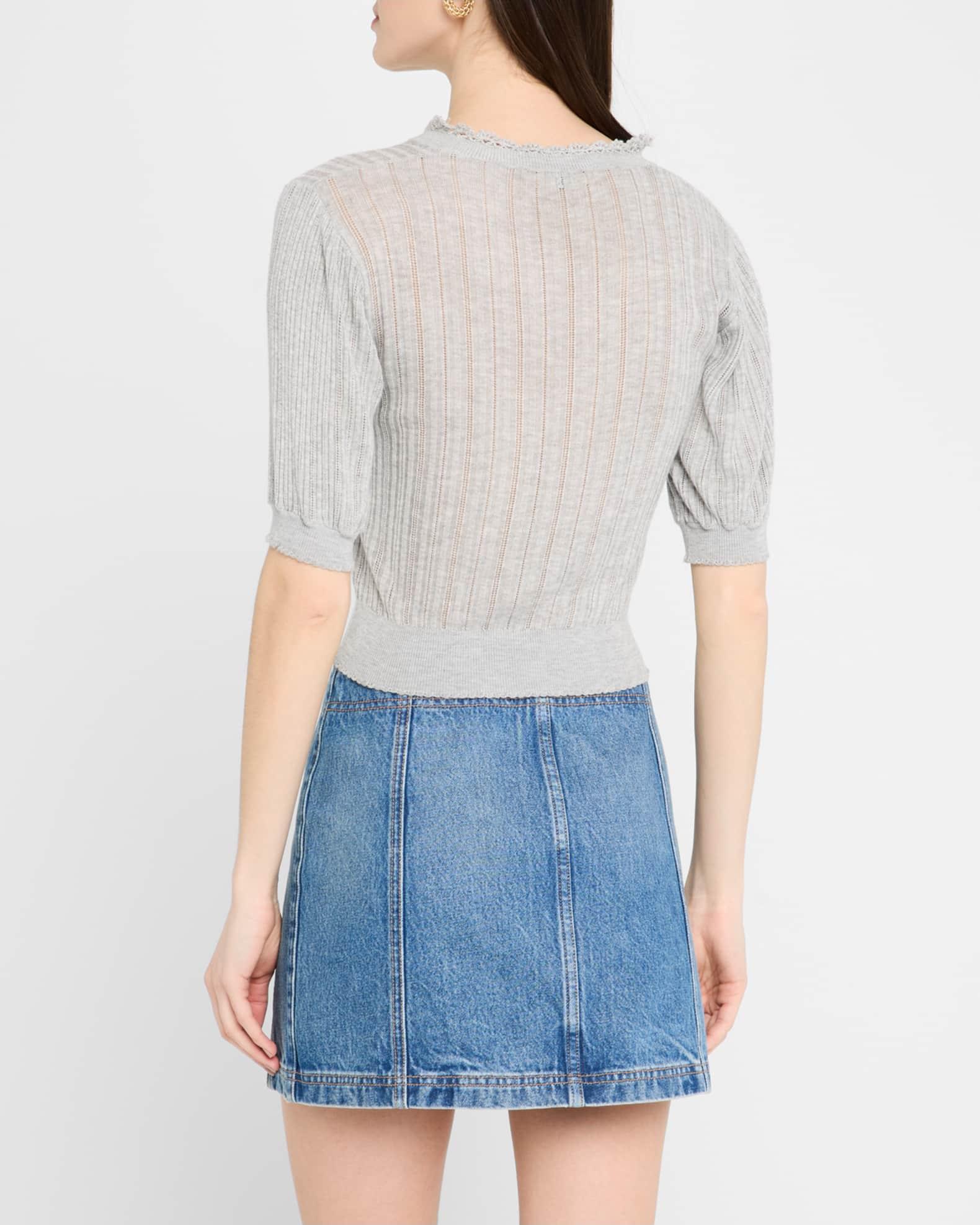 Gemma Short-Sleeve Knit Top Product Image