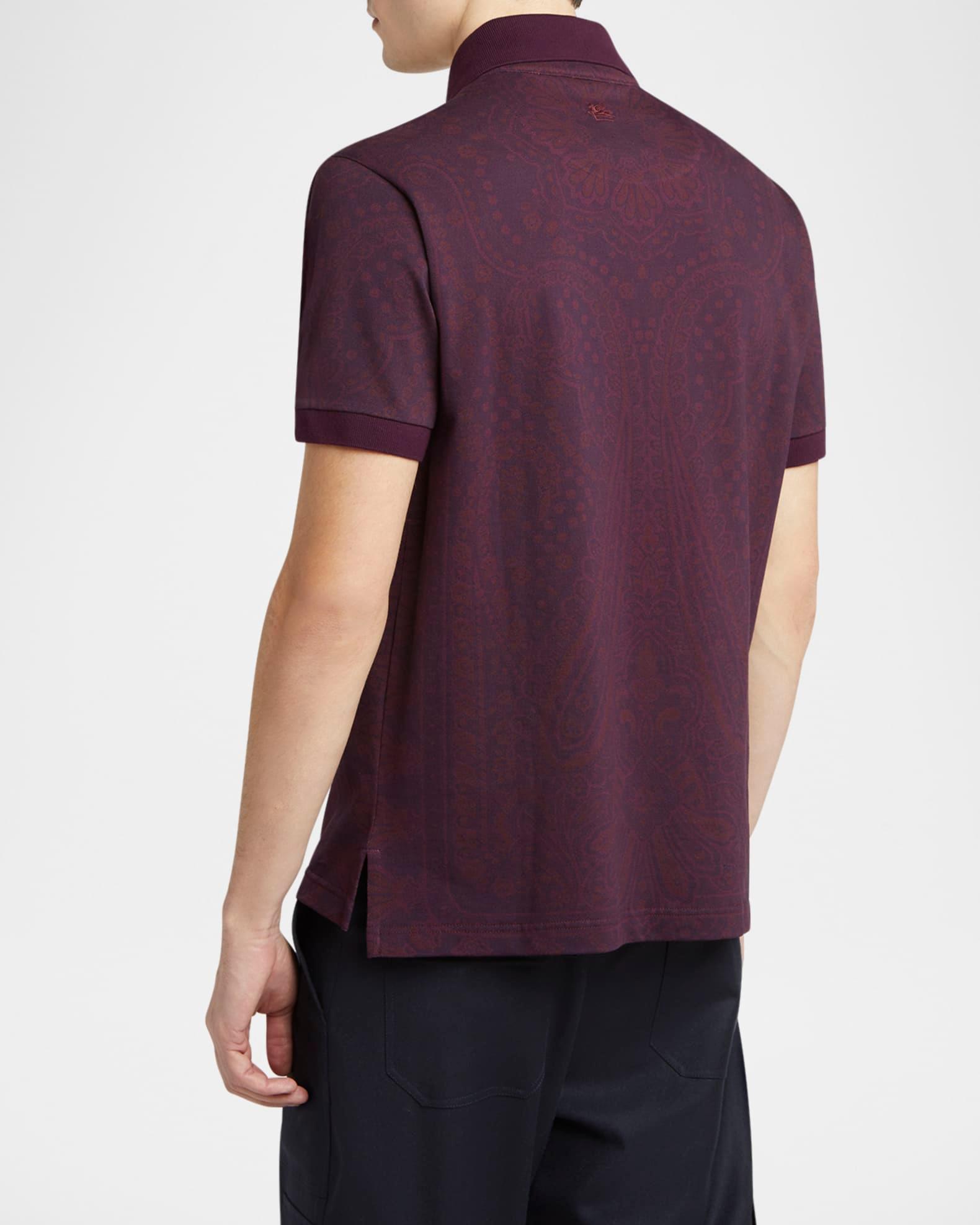 Men's Subtle Paisley Polo Shirt Product Image